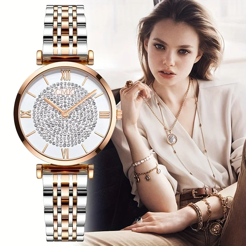 Vintage Watch Crystal - Luxurious Vintage Roman Numeral Dial Quartz