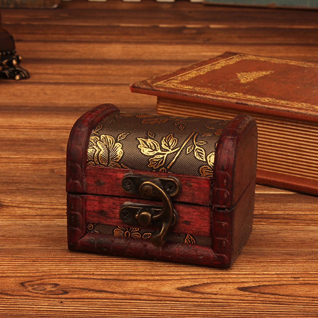 Vintage Item - Chinese Style Vintage Wooden Jewelry Box