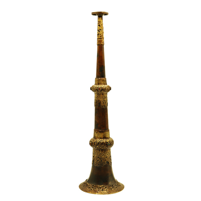 Collectible & Vintage Dolls For Christmas - Tibetan Trumpet, Brass Handmade Nepalese Horn,