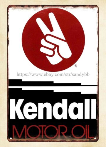 Vintage Collectibles Store - Kendall Motor Oil metal tin sign