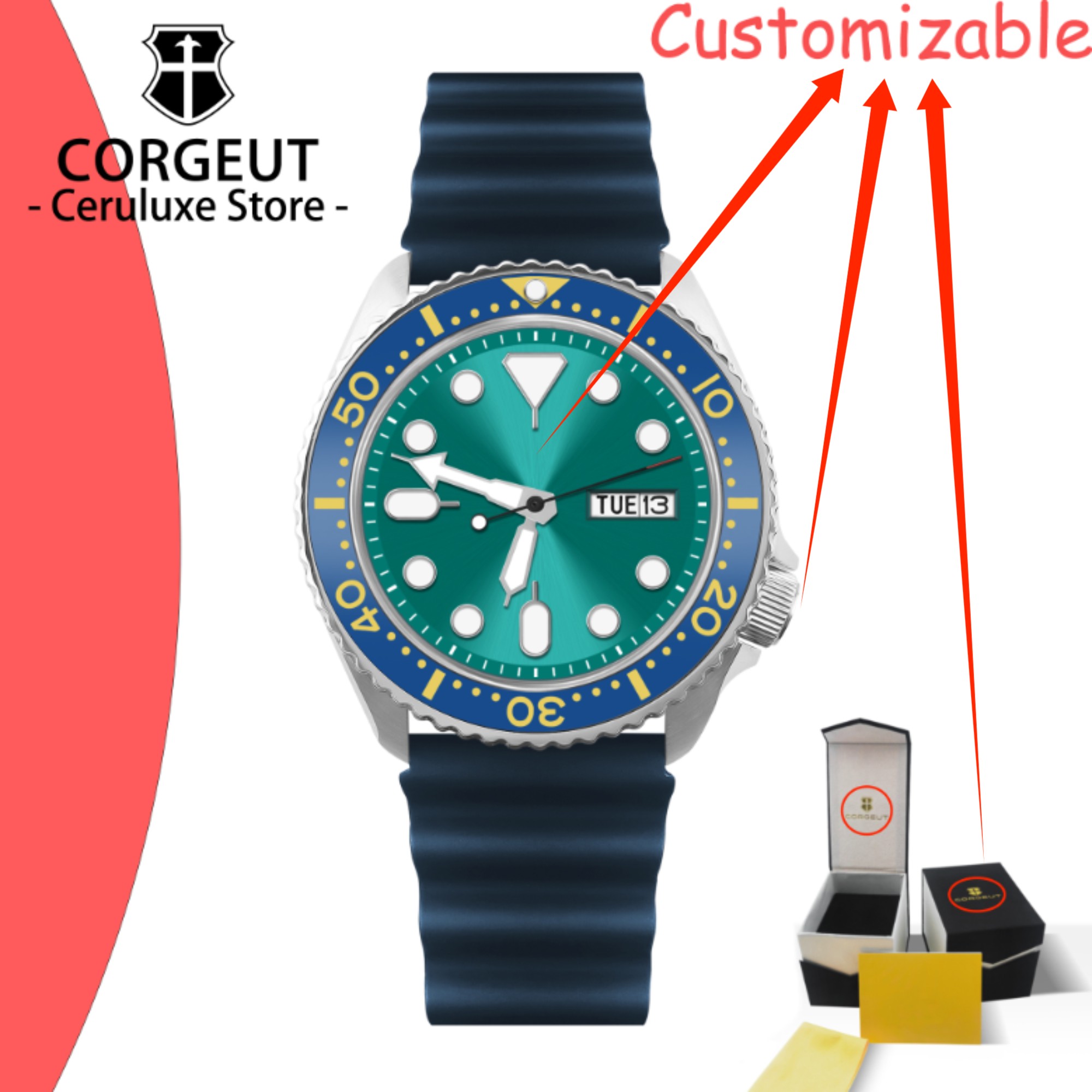 CUSTOM Logo Vintage Diver Watc - Vintage Watch Crystal 评论和价格