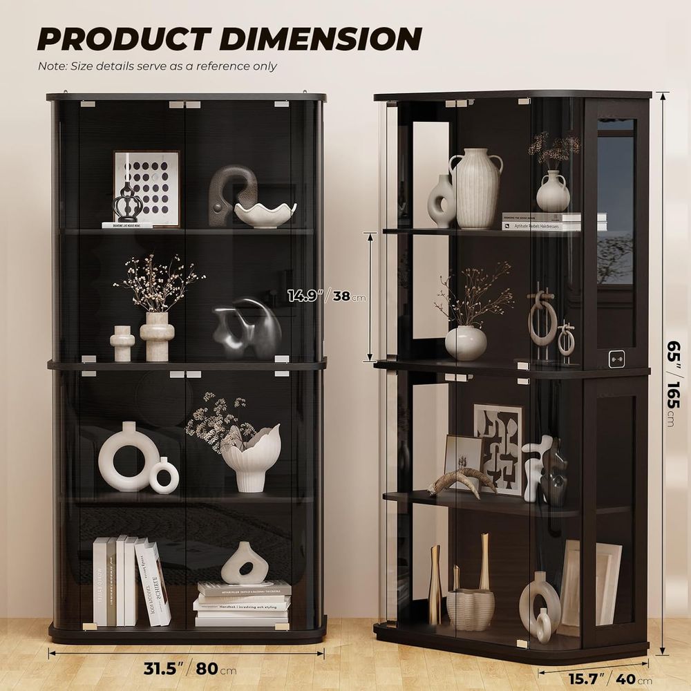Rounded Display Cabinet with G - Collectible & Vintage Dolls For Christmas 评论和价格