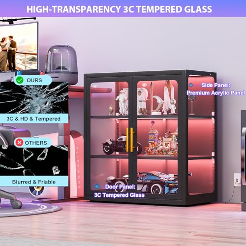Display Cabinet with Glass Doo - Collectible & Vintage Dolls For Christmas 评论和价格