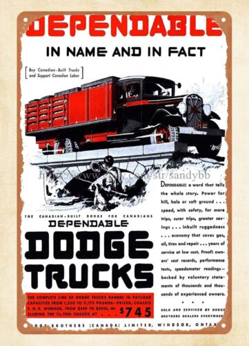 1931  trucks metal tin sign st - Vintage Collectibles Store 评论和价格