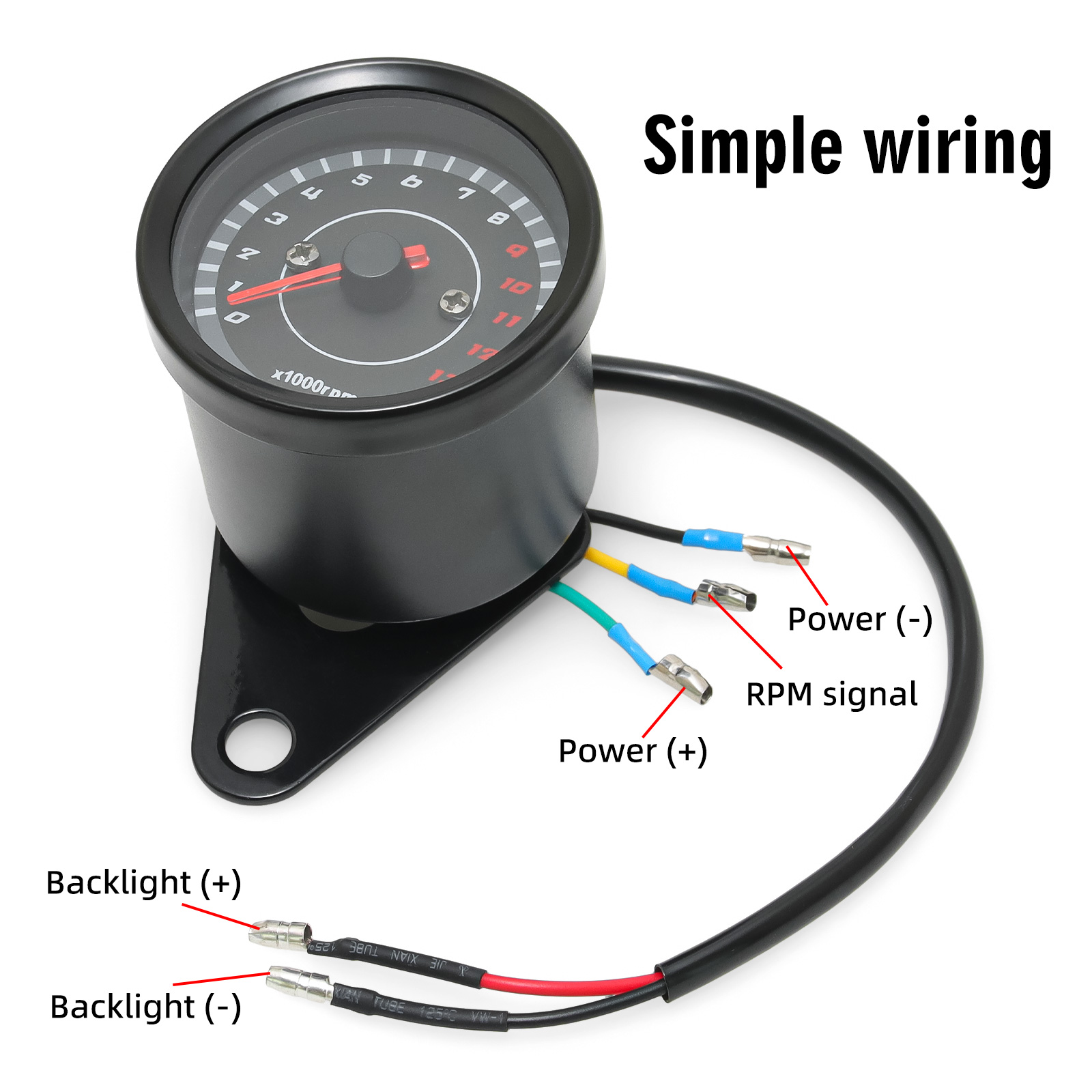 13000 RPM Meter Universal Scoo - Analog Meter Gauge 评论和价格