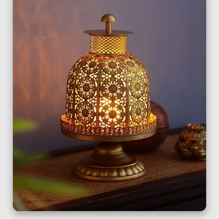 Vintage iron candlestick decor - Collectible Vintage Lamps 评论和价格