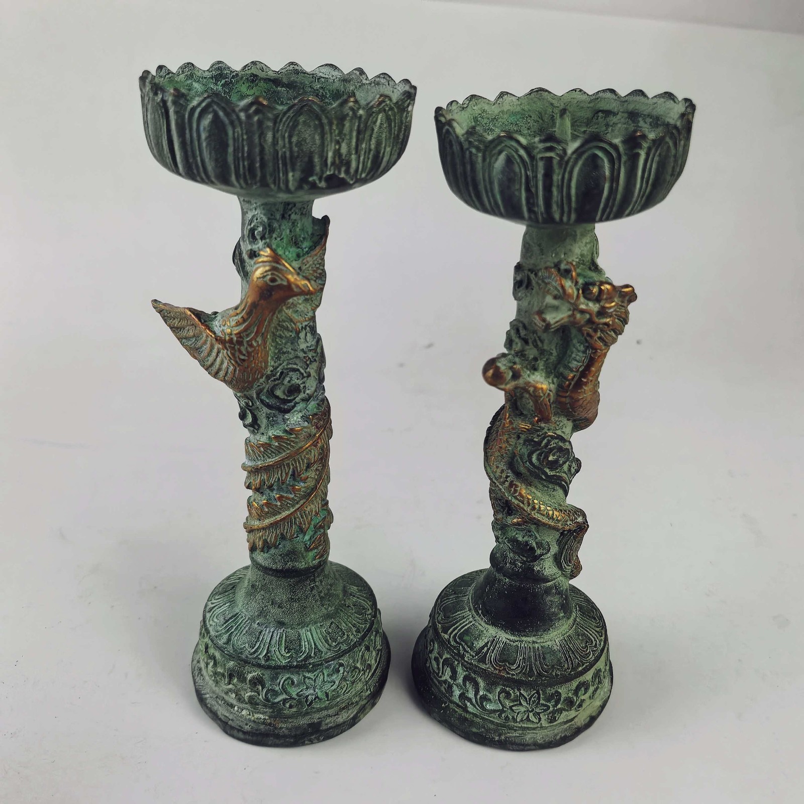 Folk Collection A pair Old Bro - Collectible Vintage Lamps 评论和价格