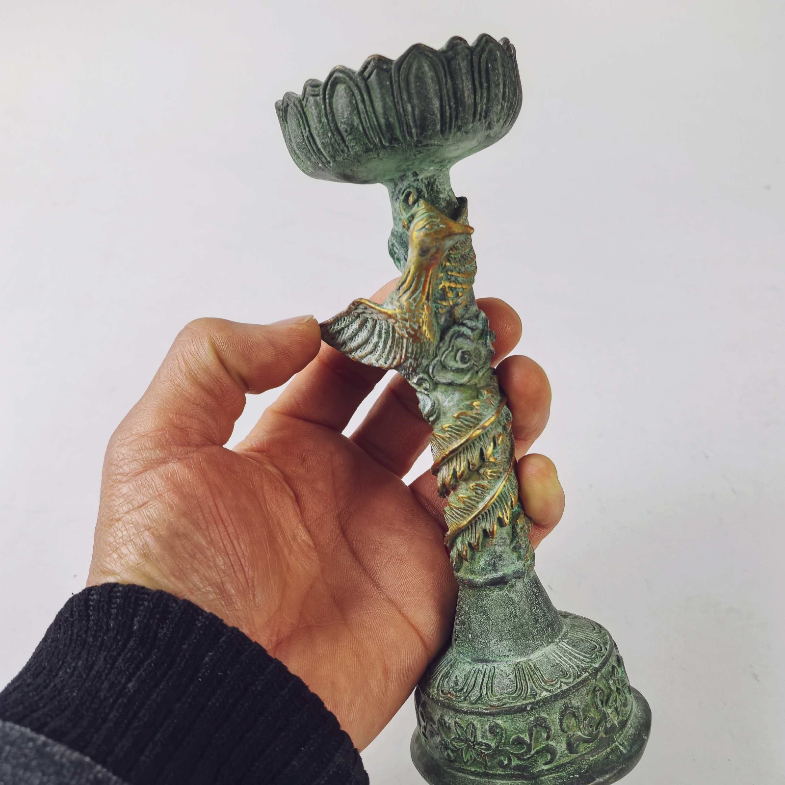 Old Bronze Relief carved Gilde - Collectible Vintage Lamps 评论和价格