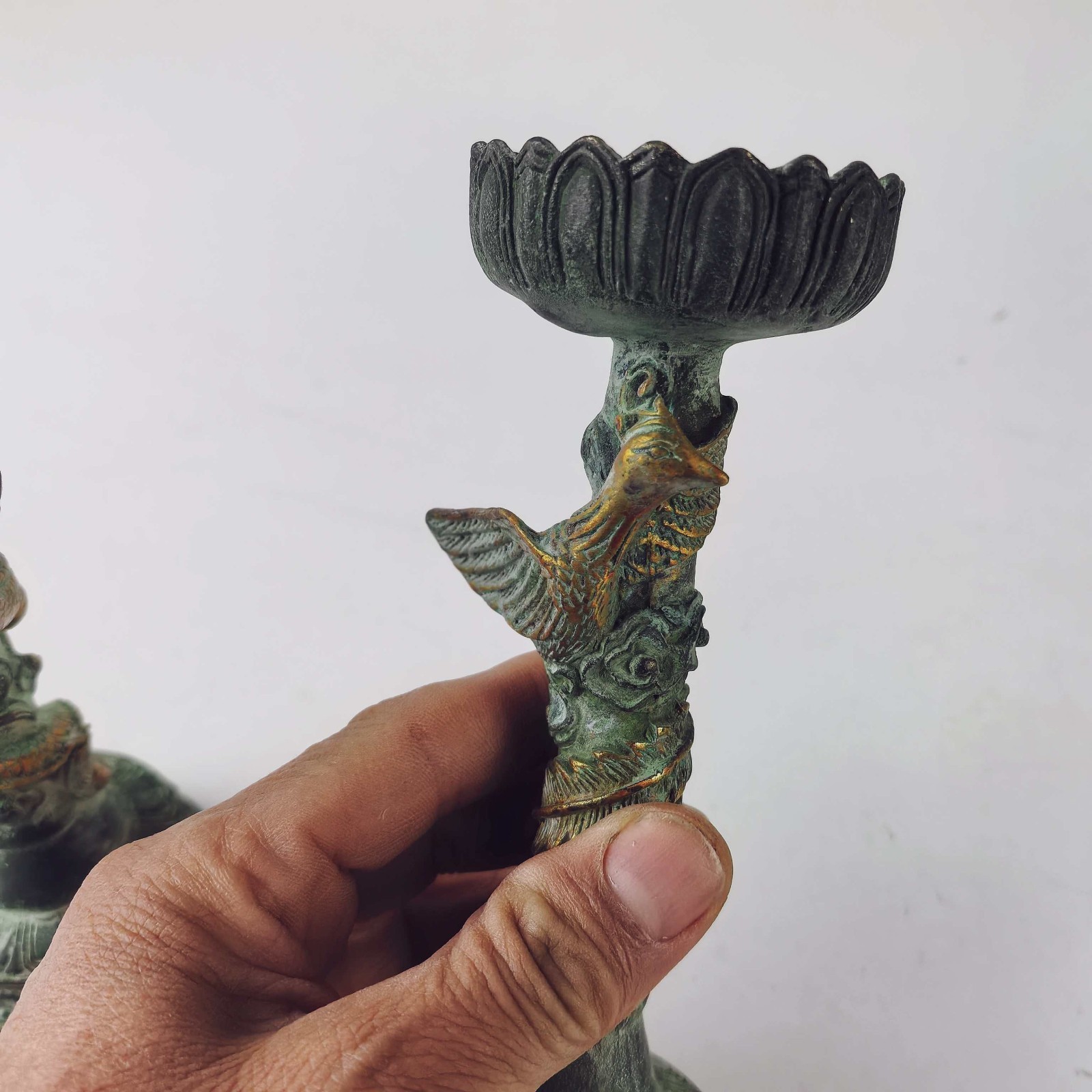 Old Bronze Relief carved Gilde - Collectible Vintage Lamps 评论和价格