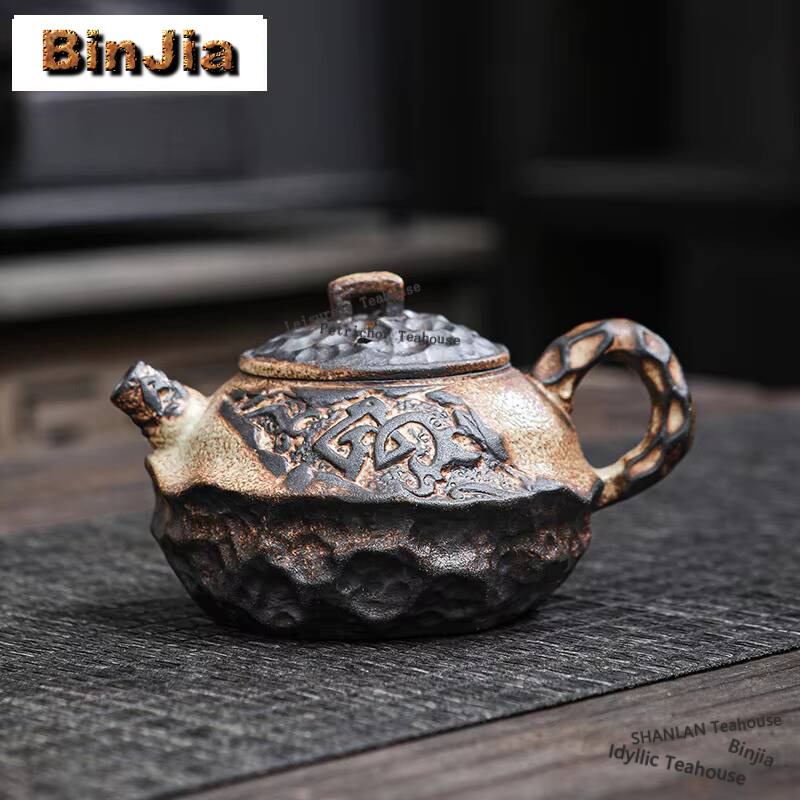 Japanese Old Rock Mud Teapot V - Vintage Collectible Pottery 评论和价格