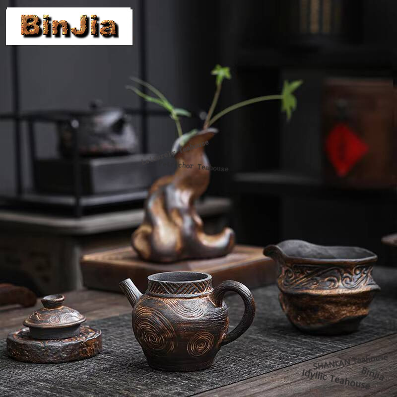 Japanese Old Rock Mud Teapot V - Vintage Collectible Pottery 评论和价格