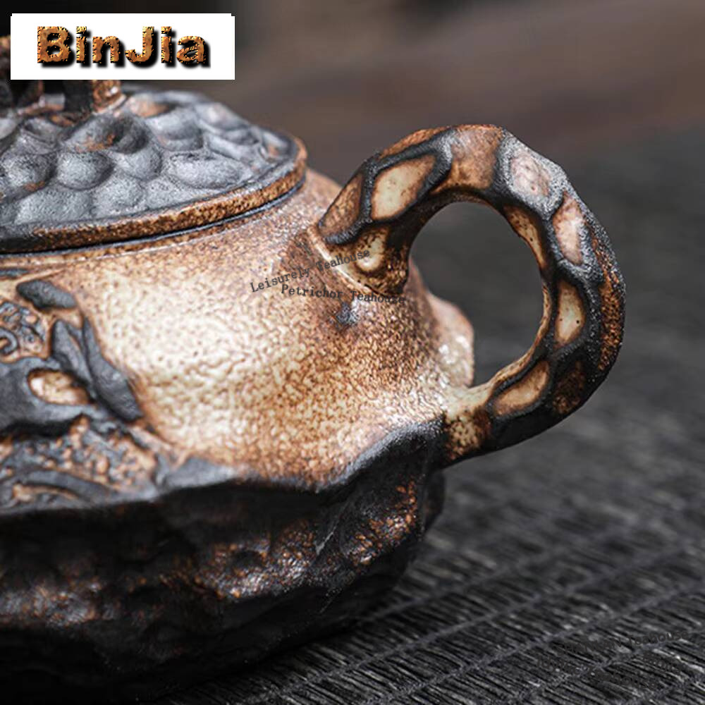 Japanese Old Rock Mud Teapot V - Vintage Collectible Pottery 评论和价格