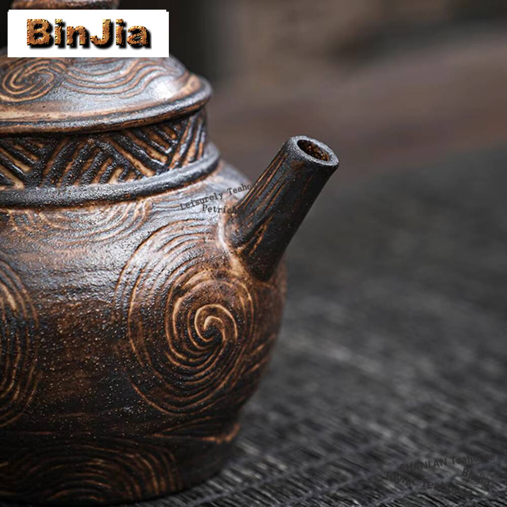 Japanese Old Rock Mud Teapot V - Vintage Collectible Pottery 评论和价格