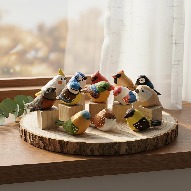 Kawaii Hand Carved Wooden Bird - Vintage Collectibles Store 评论和价格
