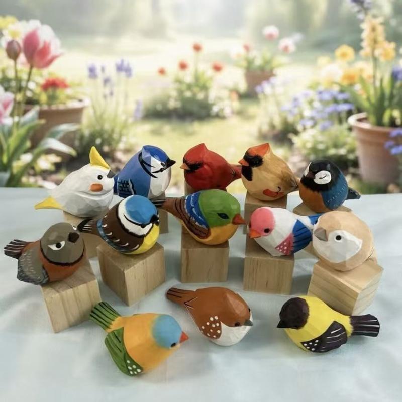 Kawaii Hand Carved Wooden Bird - Vintage Collectibles Store 评论和价格