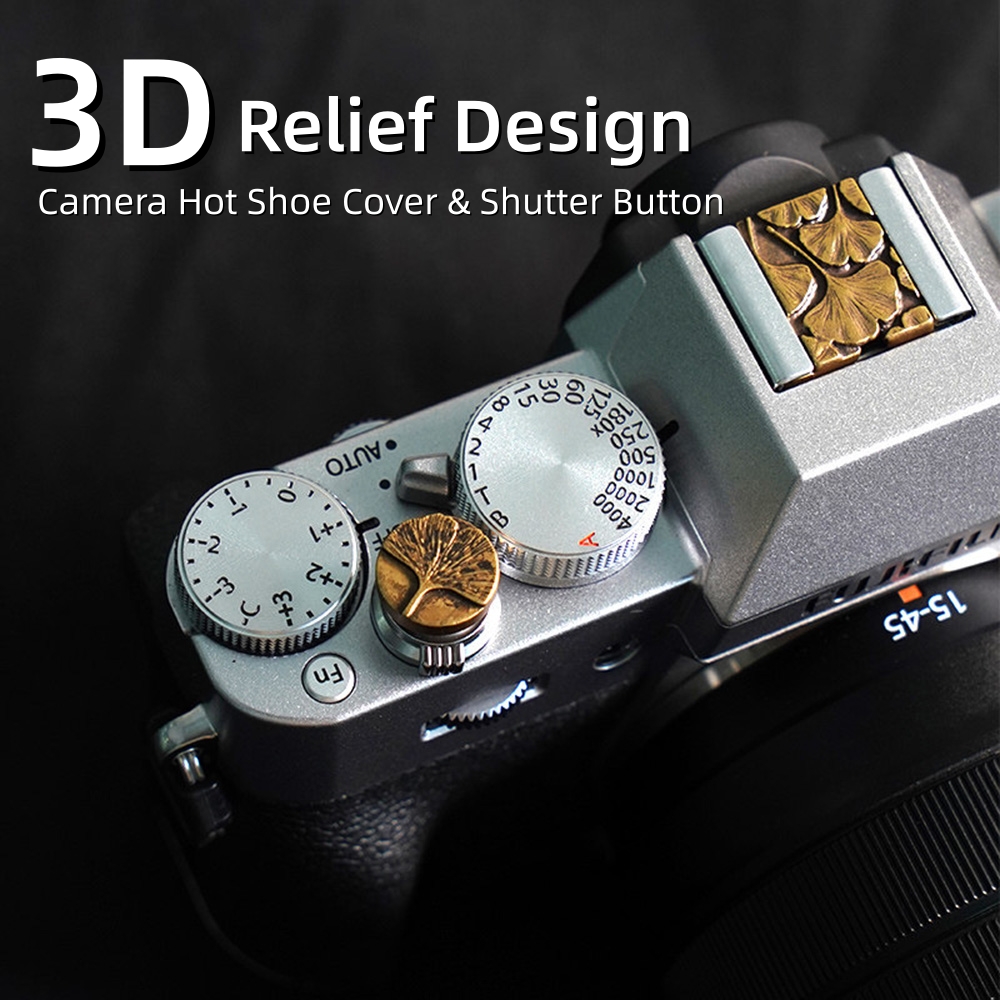 Metal Embossed Camera Hot Shoe - Lens Cap Vintage 评论和价格