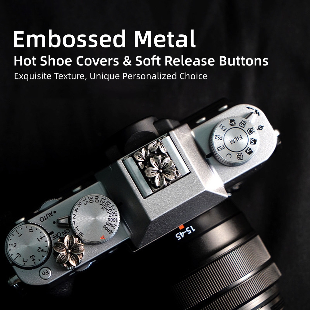 Metal Embossed Camera Hot Shoe - Lens Cap Vintage 评论和价格