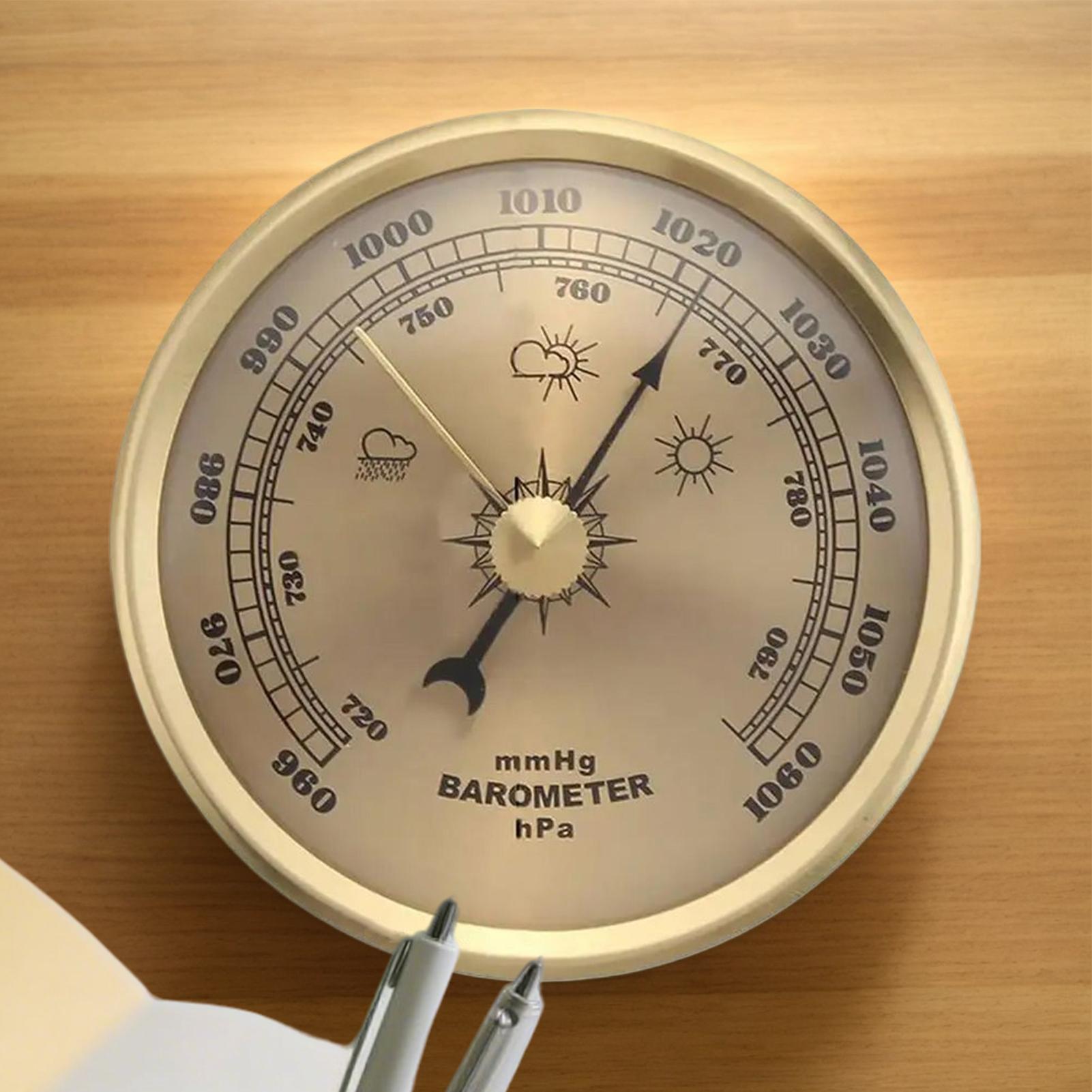 Aluminum Alloy Barometer Therm - Analog Meter Gauge 评论和价格