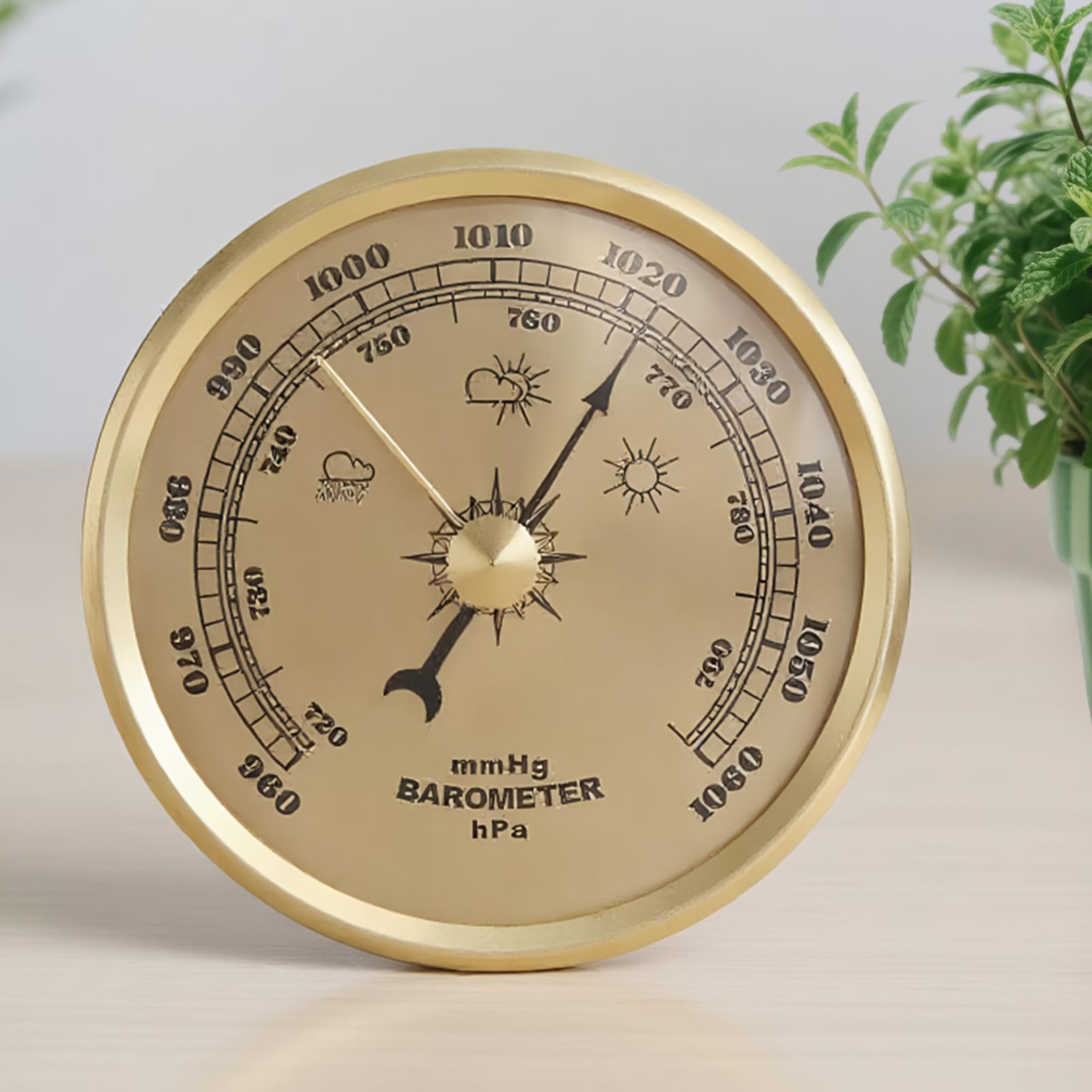 Aluminum Alloy Barometer Therm - Analog Meter Gauge 评论和价格