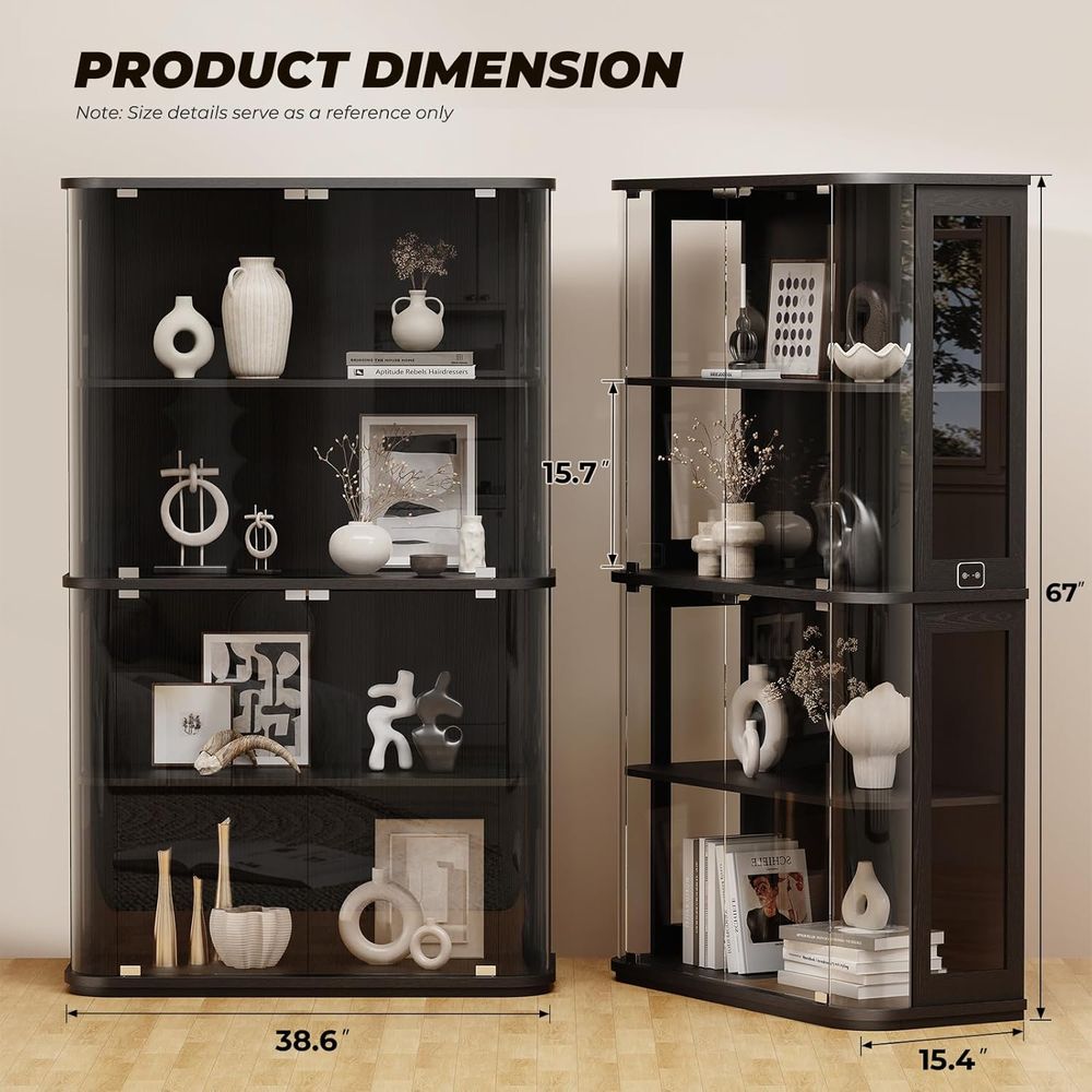 Large Rounded Display Cabinet  - Collectible & Vintage Dolls For Christmas 评论和价格