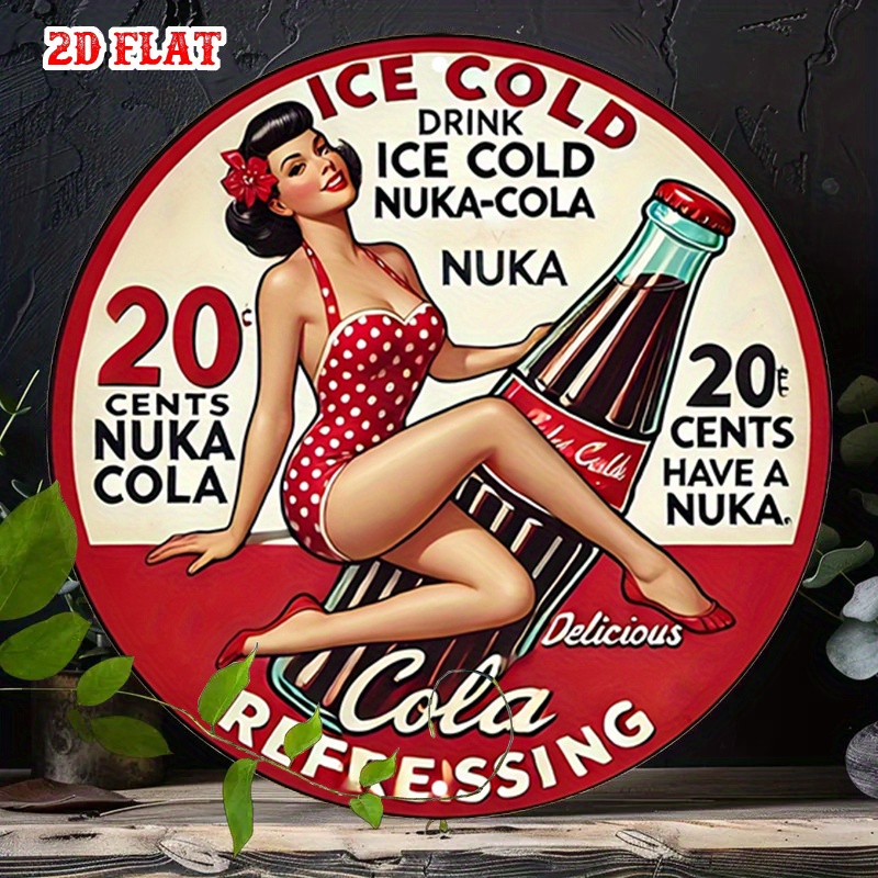 2D Flat, 1pc Retro Pin-Up 7.87 - Vintage Collectible Plates 评论和价格