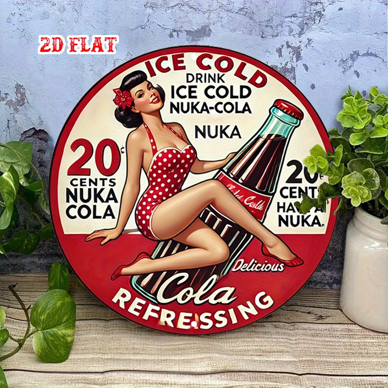 2D Flat, 1pc Retro Pin-Up 7.87 - Vintage Collectible Plates 评论和价格