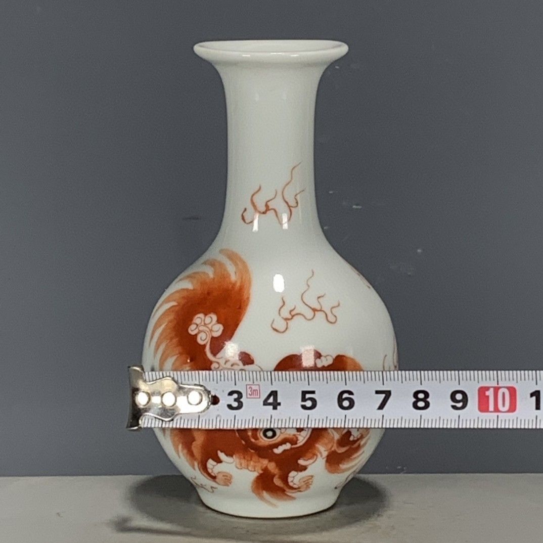 Vintage Chinese Wucai Iron Red - Vintage Collectible Pottery 评论和价格