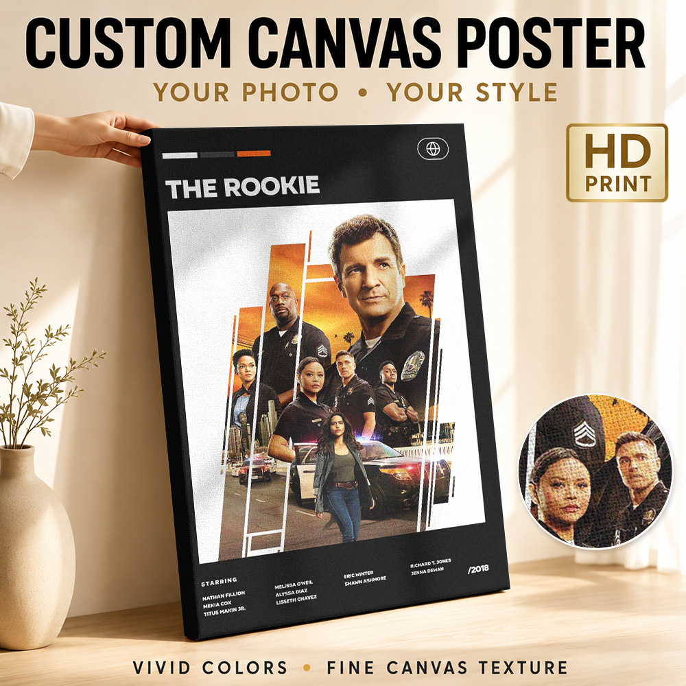 The Rookie TV Show Canvas Pain - Vintage Collectible Show 评论和价格