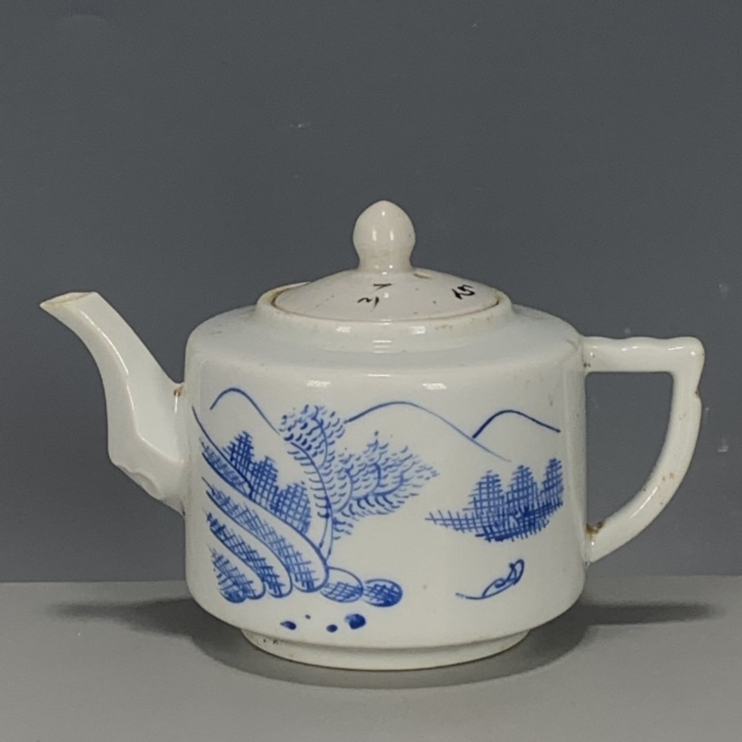 Hand Painted Blue White Porcel - Vintage Collectible Pottery 评论和价格
