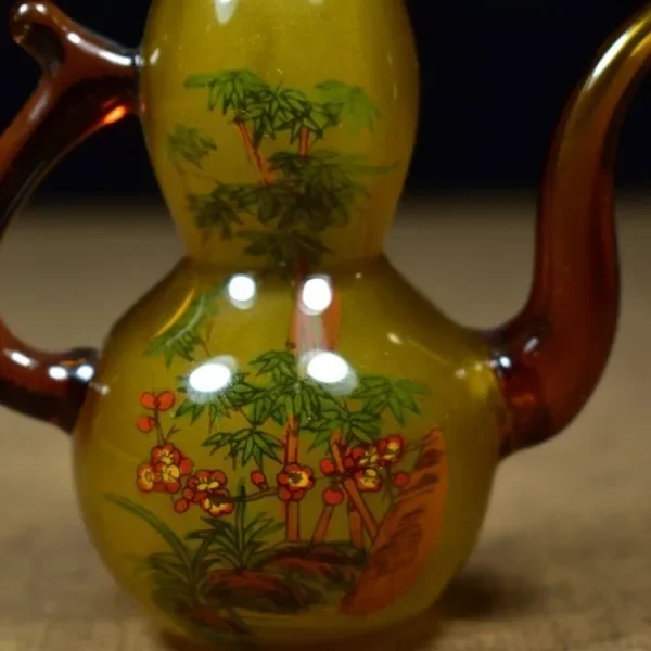 Vintage Glaze Glass Gourd Bott - Vintage Collectible Glassware 评论和价格