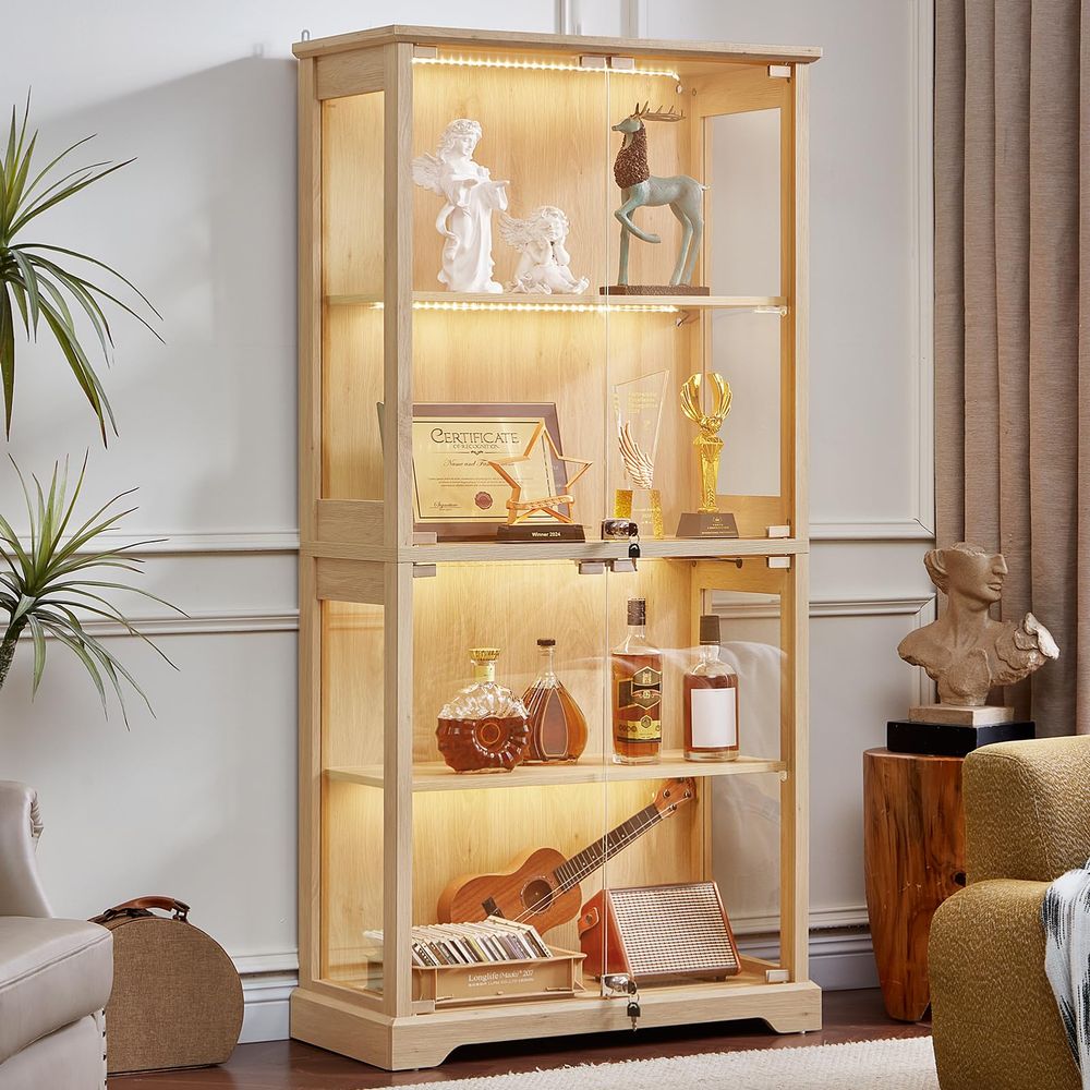 Farmhouse Glass Display Cabine - Collectible & Vintage Dolls For Christmas 评论和价格