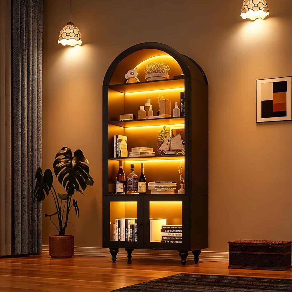 Wooden Arched Display Storage  - Collectible & Vintage Dolls For Christmas 评论和价格
