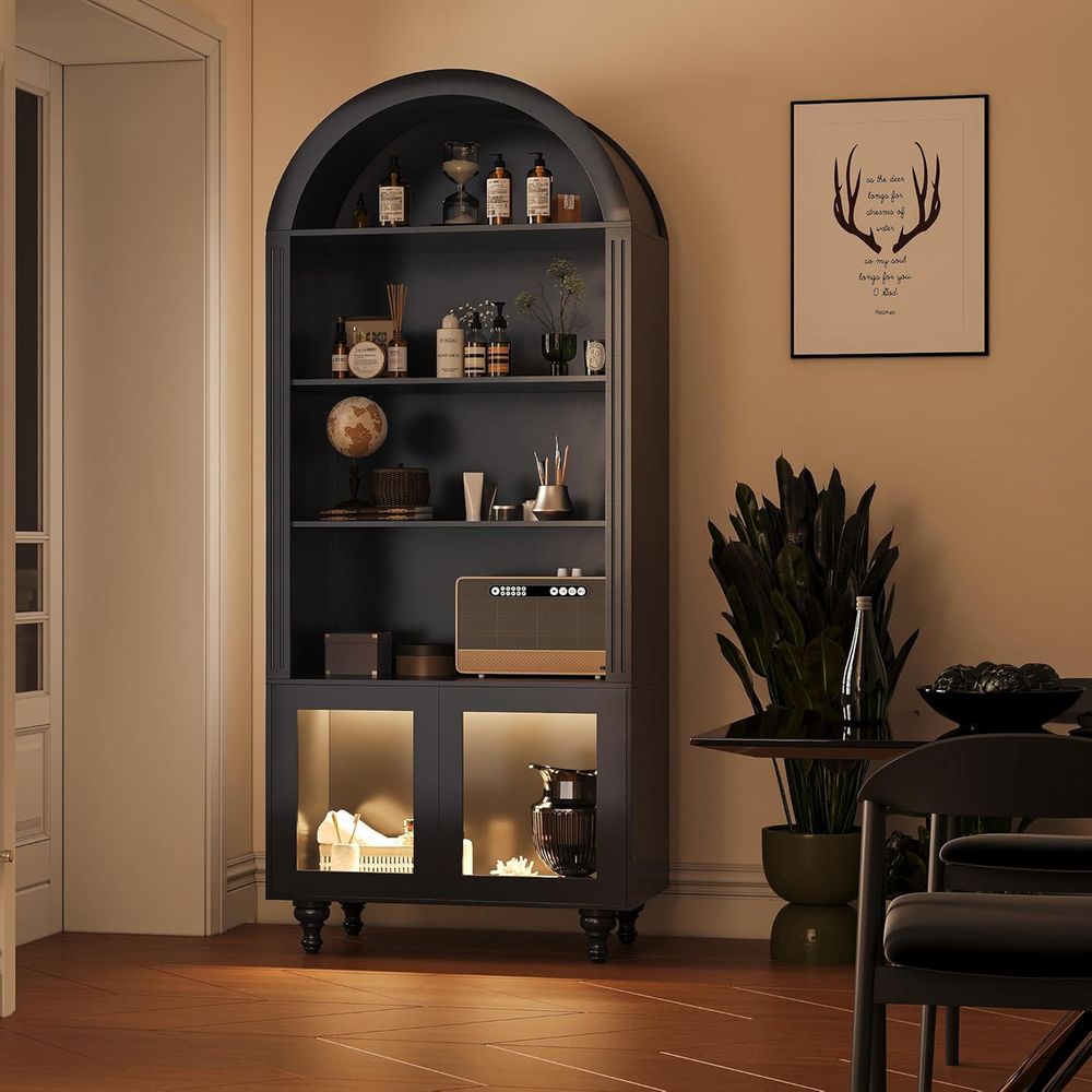 Wooden Arched Display Storage  - Collectible & Vintage Dolls For Christmas 评论和价格