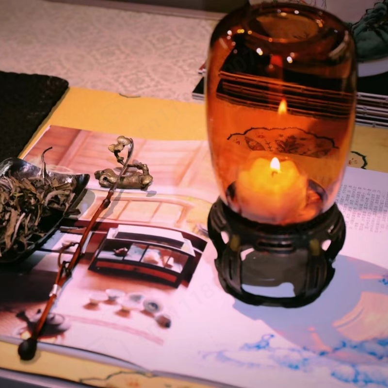 Vintage Glass Candle Holder Ze - Collectible Vintage Lamps 评论和价格