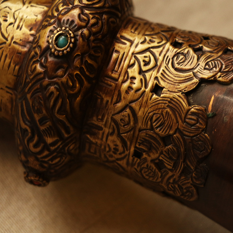 Tibetan Trumpet, Brass Handmad - Collectible & Vintage Dolls For Christmas 评论和价格